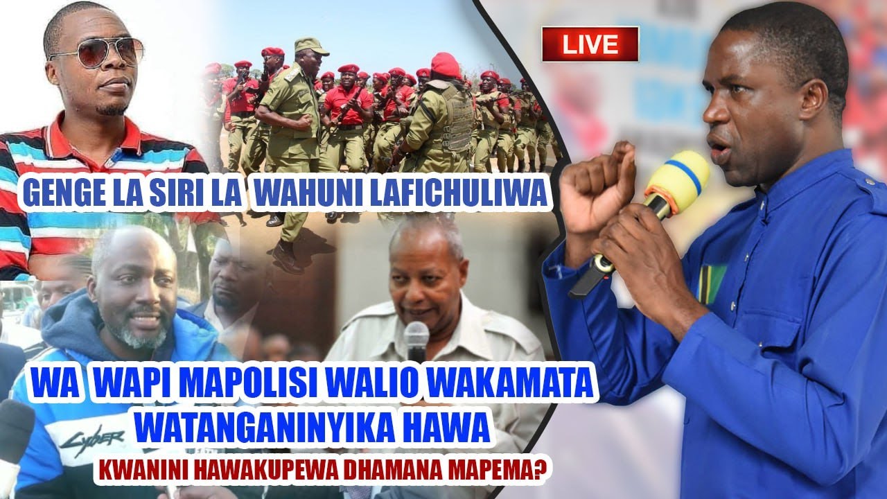 ANARUDIA TENA WALIO SABABISHA MWABUKUSI, MDUDE, MADELEKA NA DR SILAA KUWEKWA NDANI WAKAMATWE