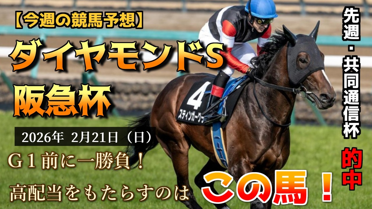 【2026阪急杯・ダイヤモンドS（結論）】スティンガーグラス、ソンシは信頼できるか？#阪急杯 #ダイヤモンドステークス #競馬予想