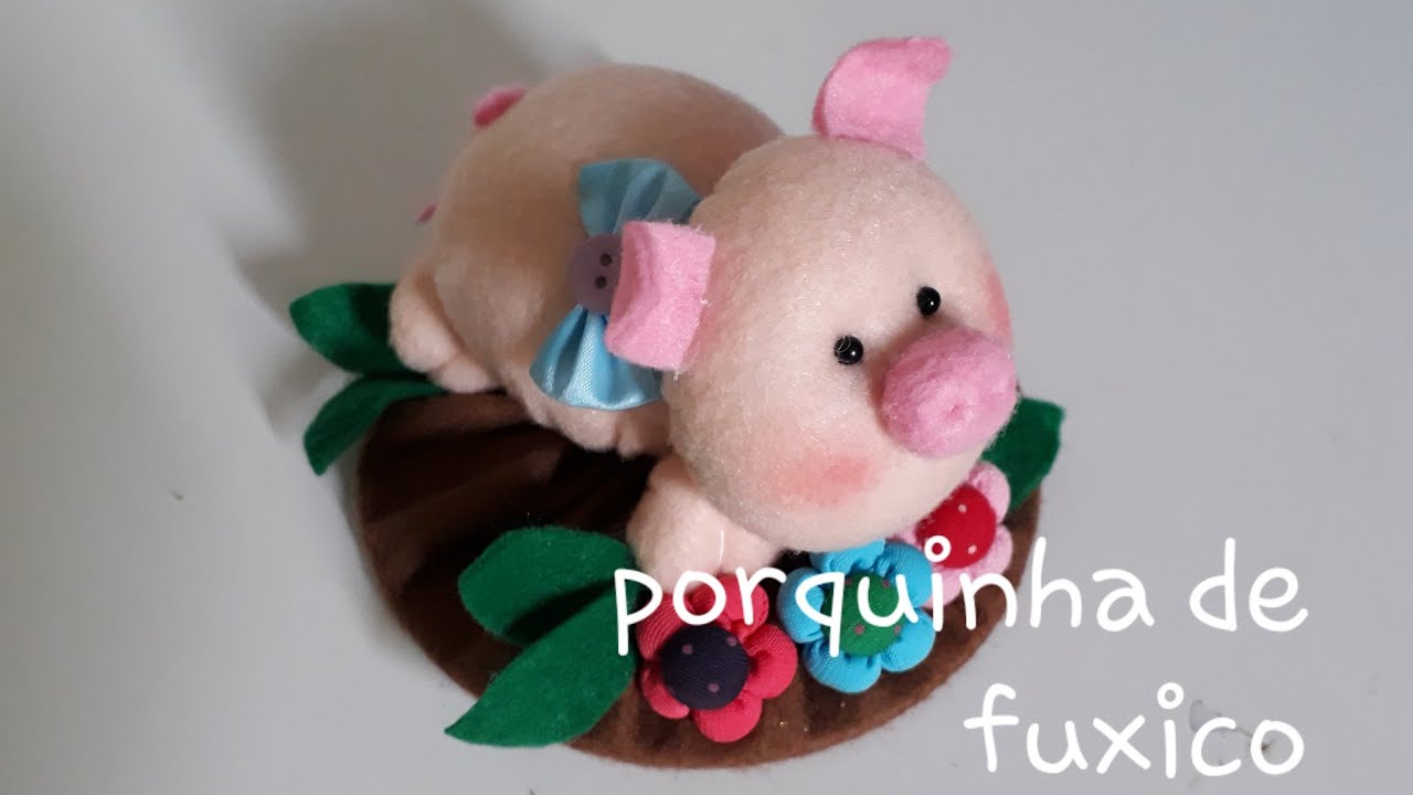 porquinha de fuxico❤