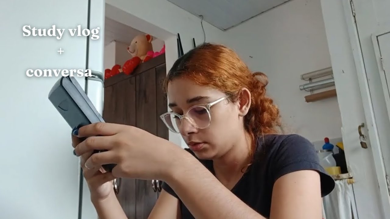 Vlog estudando para prova + conversa