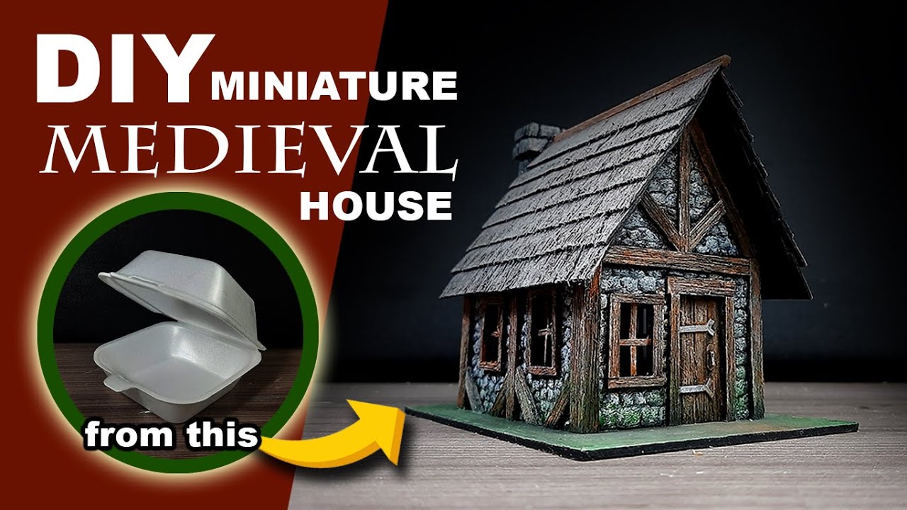 How to build medieval house from styrofoam