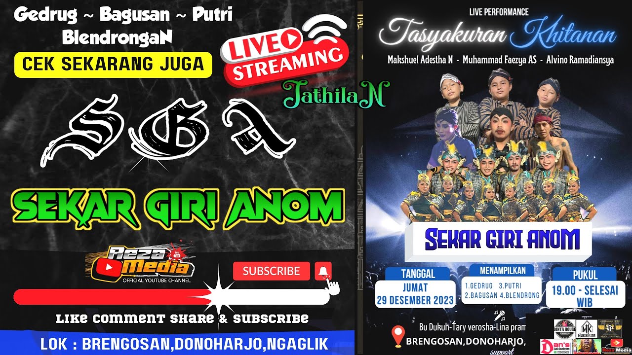 Live Sekar Giri Anom Blendrong Jathilan SGA Wonogiri di Brengosan Donoharjo Ngaglik Sleman