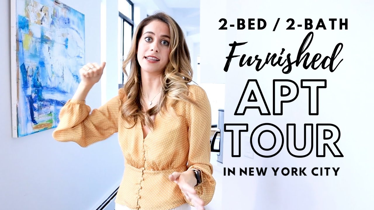 FULLY FURNISHED NYC Apartment Tour (2020) | Lucie Fink
