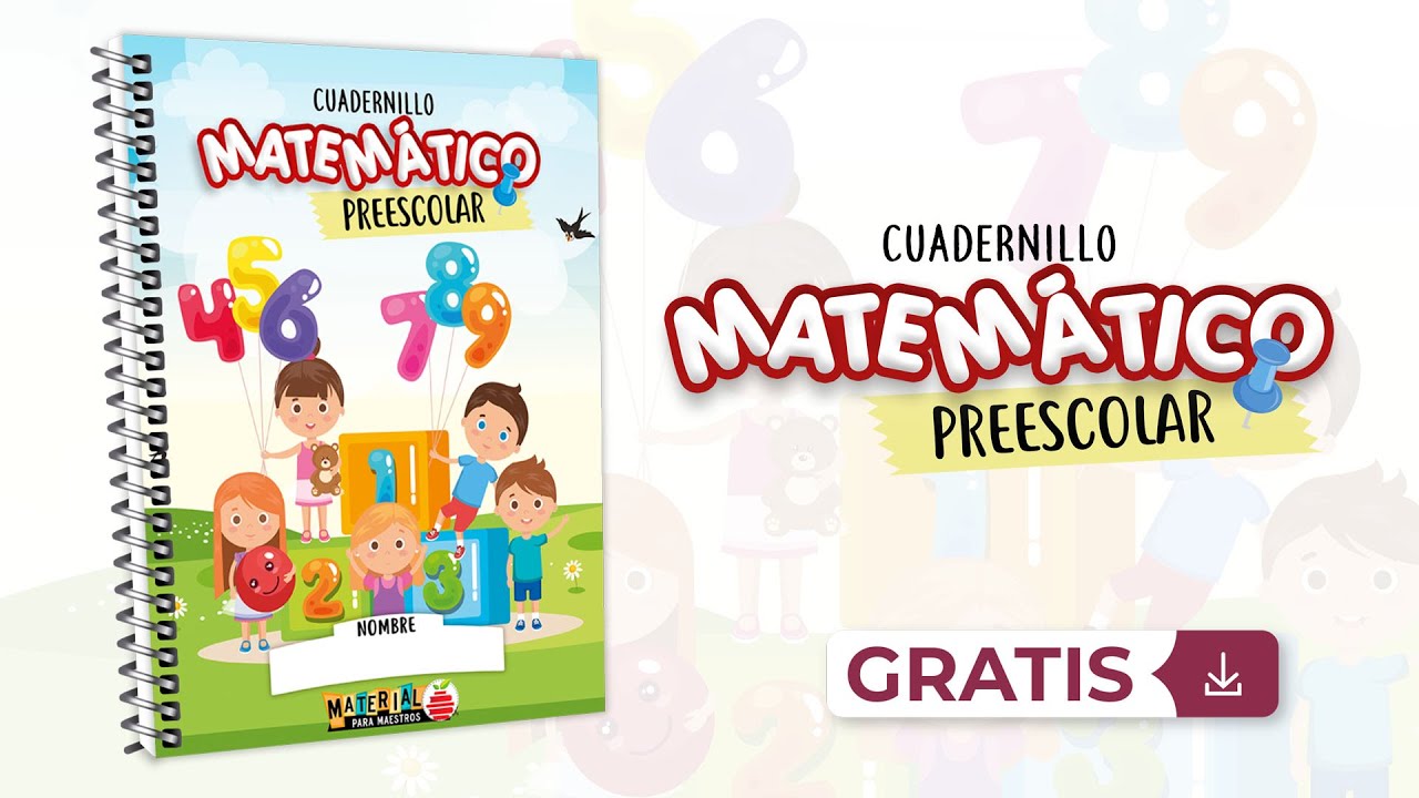 Cuadernillo matemático para preescolar