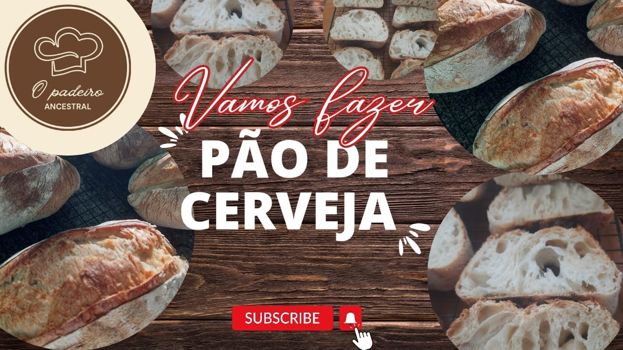 Pão Rustico de cerveja! Bora fazer! Baixe a receita na descrição!