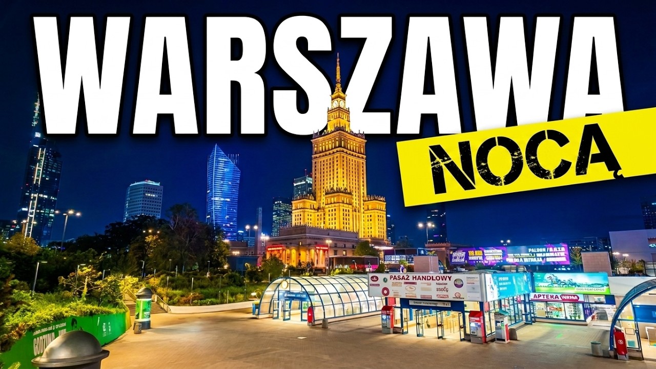 WARSZAWA NOCĄ: Spacer po centrum i test kamery Insta360 Luna Ultra