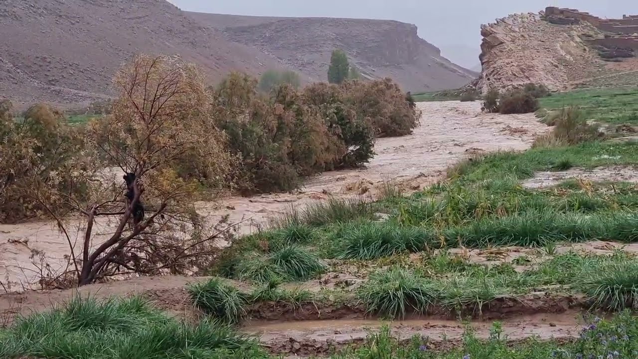 الحمدلله على نعمه سيول جارفة الى سد تودغى تمتتوشت إقليم تنغير