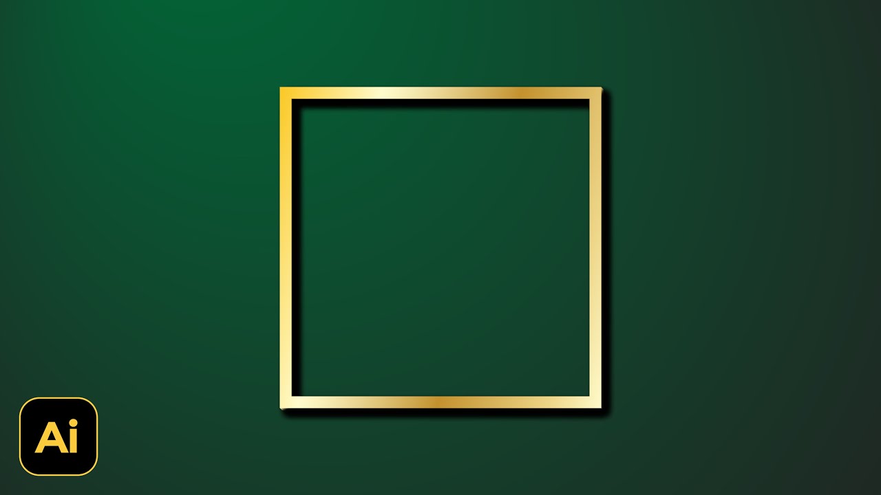 Create a Simple Gold Frame with embossed effect in Illustrator