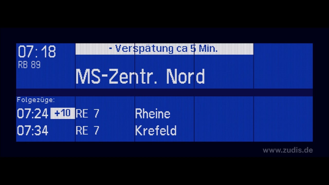 Bahnsteigansagen [Blechelse] Münster (Westf) Hbf