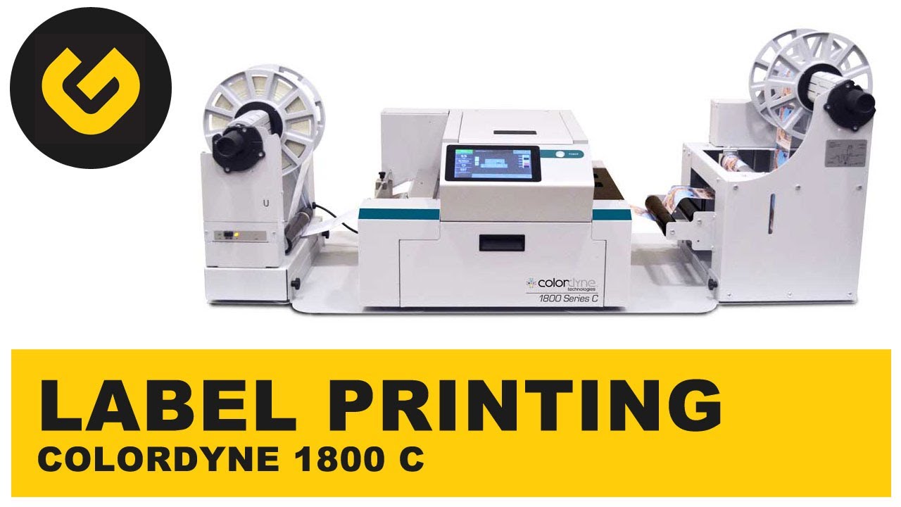 Label printing with Colordyne 1800 C