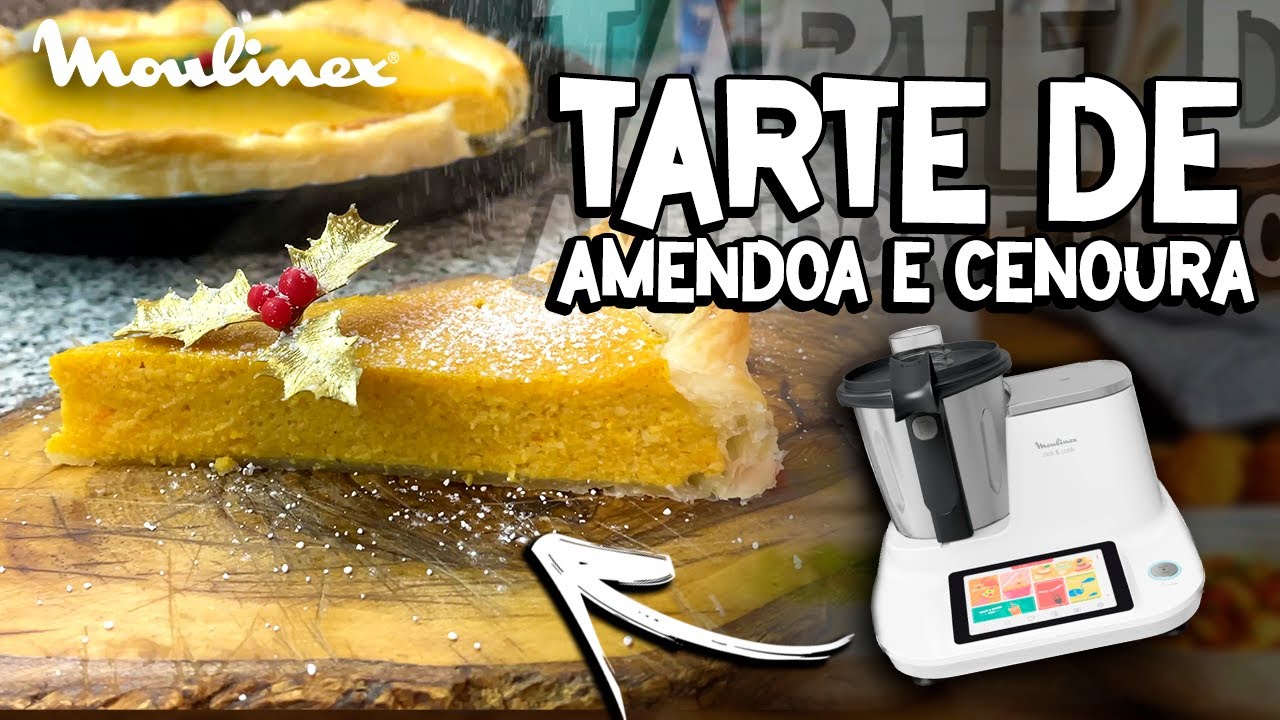 Tarte de Amêndoa e Cenoura no robô de cozinha Moulinex Click & Cook | Receita Food it