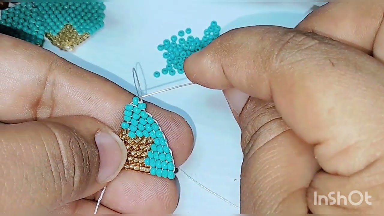 ARETES MEDIOS LIRIOS MOSTACILLA CHECA |TUTORIAL