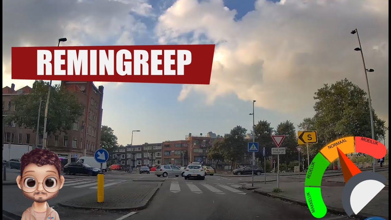 Rijexamen Route 17 REMINGREEP bij een kruispunt