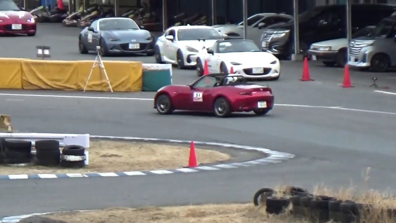 【じぇっと】NDロードスタージムカーナ 2026/2/7 THE・MCジムカーナ練習会 午後コース ブリヂストン Bridgestone RE-71RS 本庄サーキット
