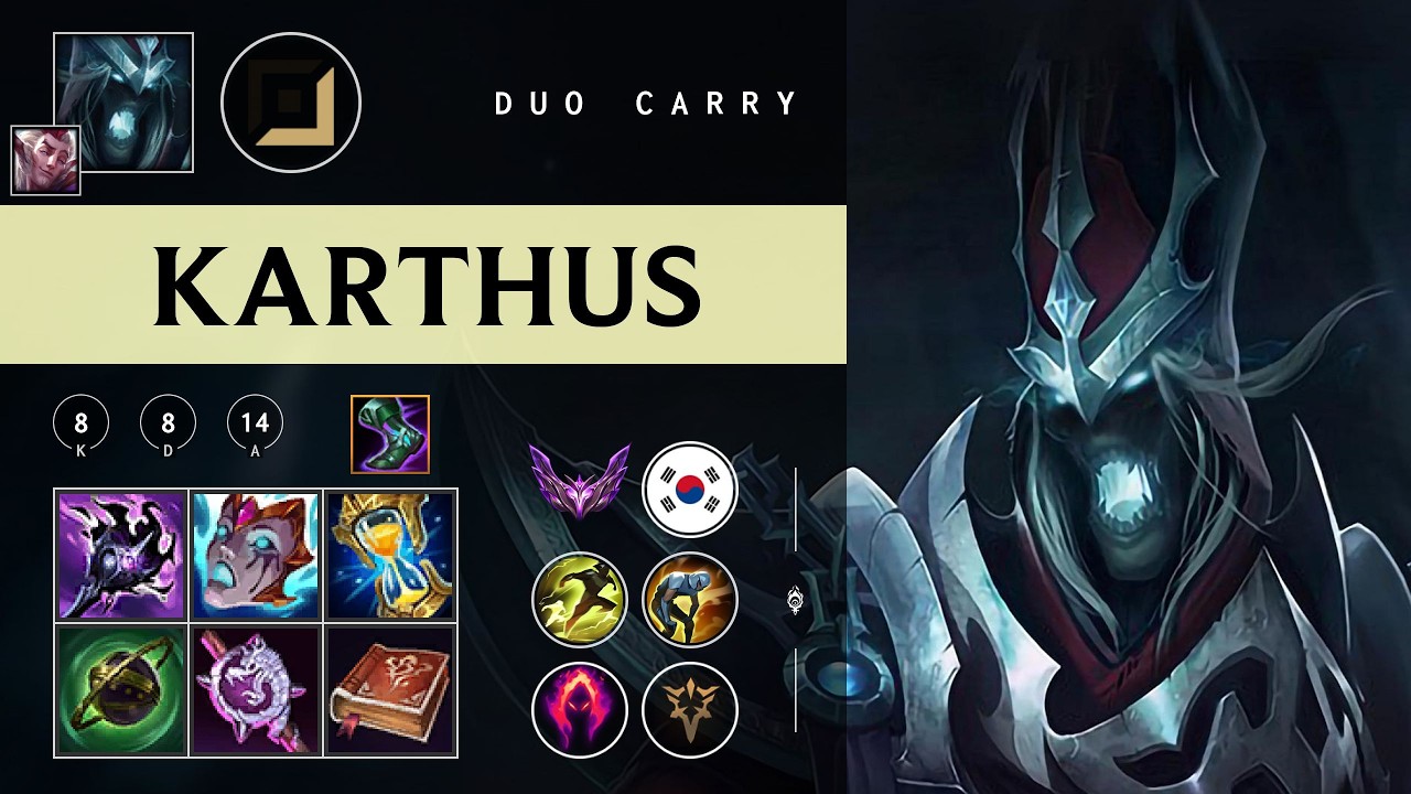 Karthus Carry vs Yasuo - KR Master Patch 26.04