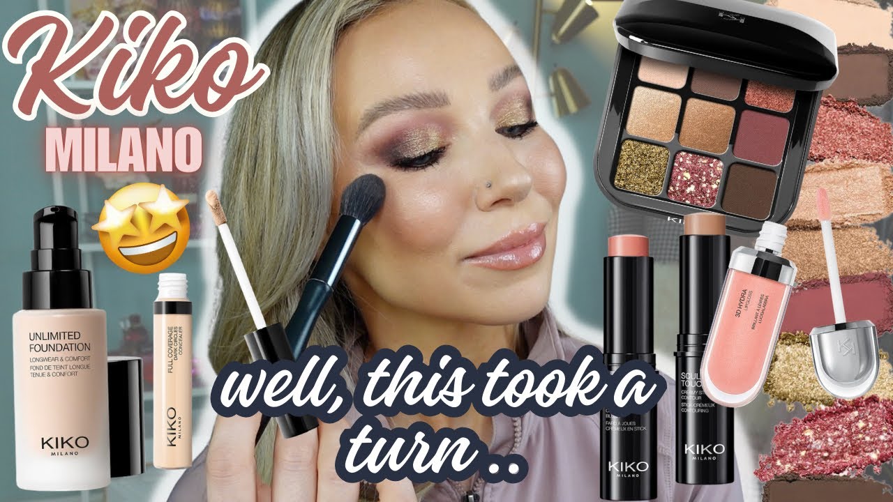 TRYING NEW MAKEUP ✨FULL FACE OF KIKO MILANO 🤩Why  did I wait for this long to try these products?