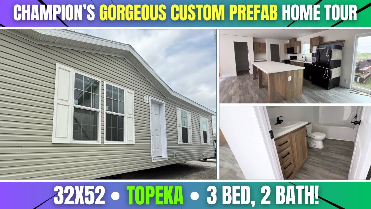 32X52-&ldquo;Topeka&rdquo; Champion&rsquo;s LARGEST Pantry! GORGEOUS Custom Prefab Home Tour ❤️&zwj;🔥