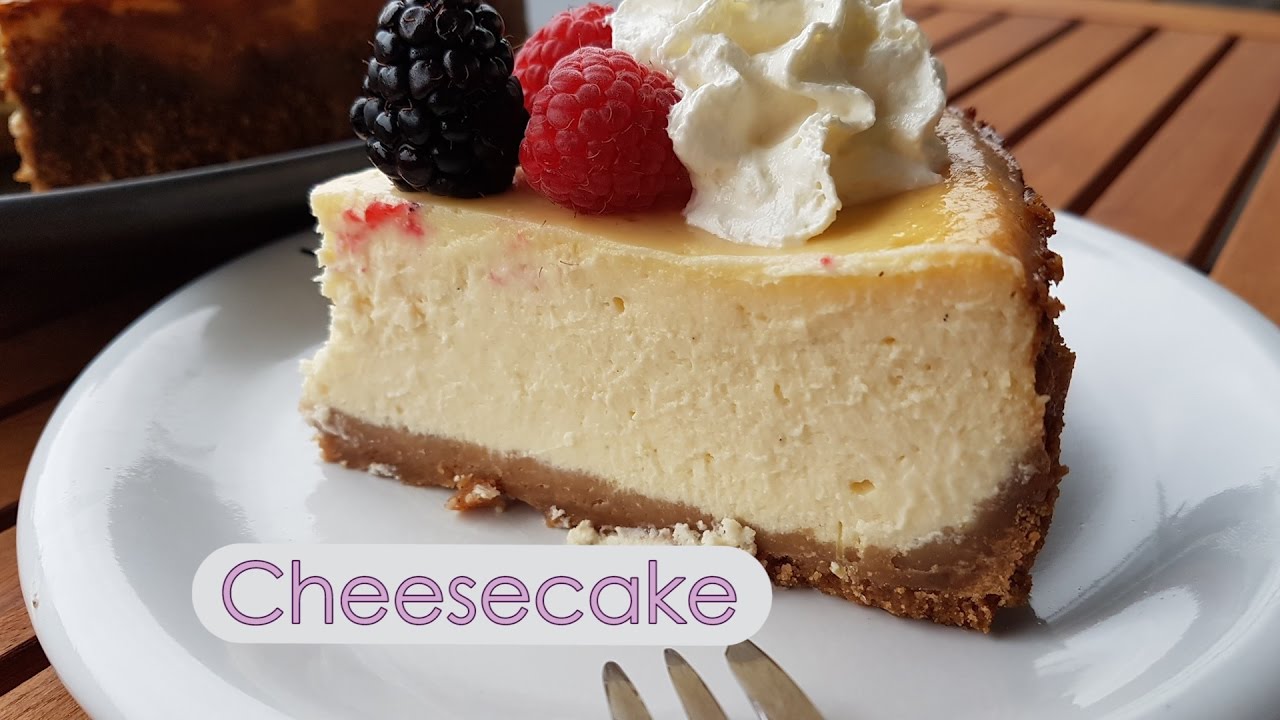 Tarta de queso al horno - Cheesecake estilo New York - Facil - Paso a paso