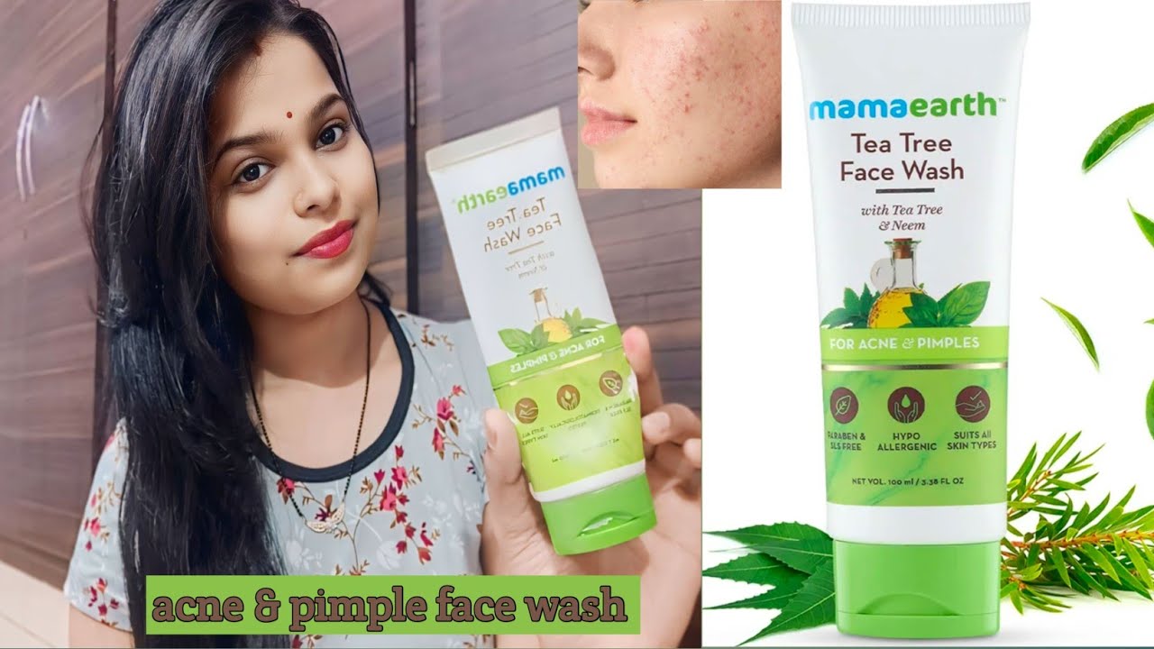 mamaearth tea tree facewash review | facewash for acne and pimple