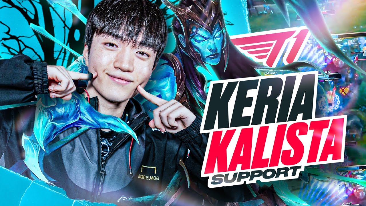 KERIA KALISTA SUPPORT - T1 VS KDF - CAEDREL