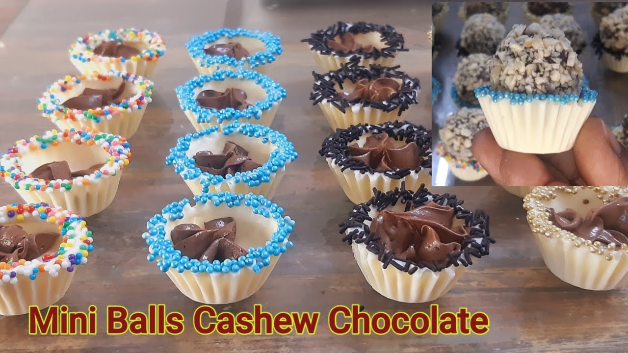 See how to make mini balls chocolate which sells1200 rs.kg,mini cups with smiley chocolate  #Rakhi