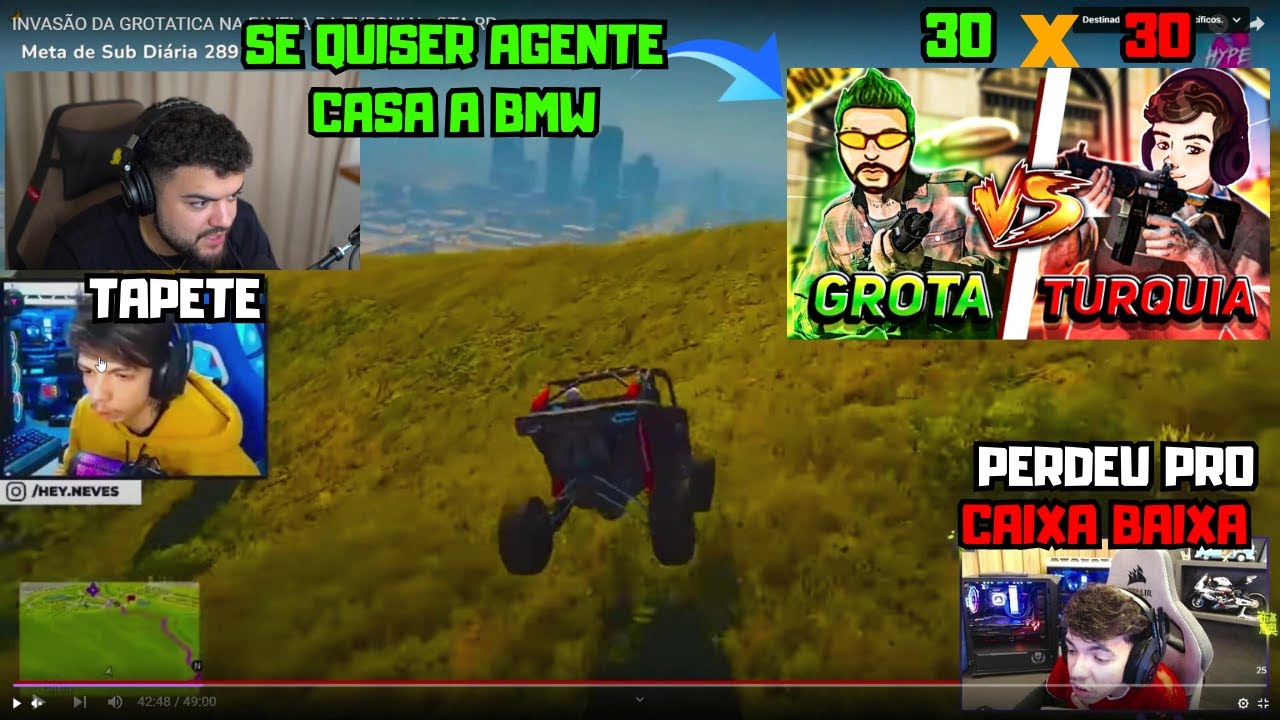 LUQUET4 RESPONDEU O BKINHO E CHAMOU A TURQUIA PARA UM 30 X 30 CONTRA A GROTA APOSTADO A BMW | GTA RP