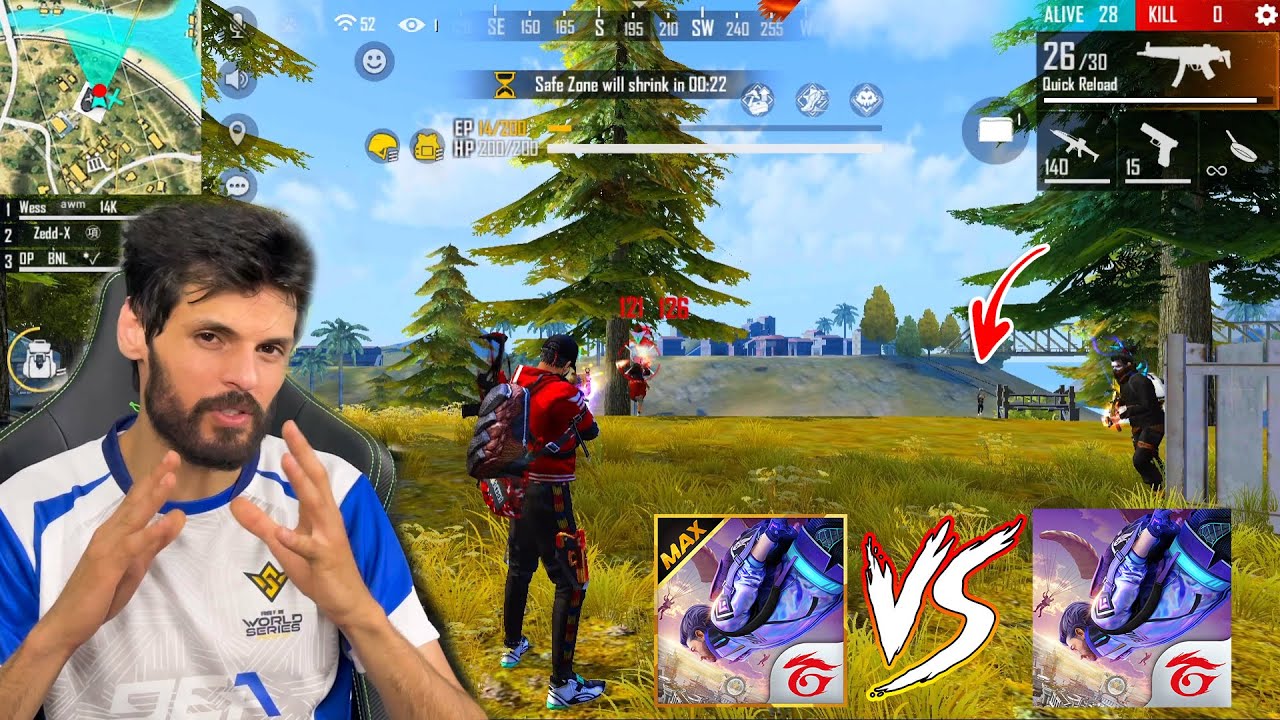 Testing Free Fire MAX  تجربتي لي فري فاير ماكس