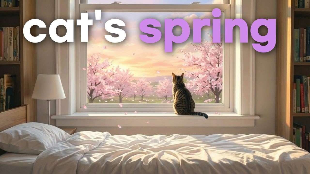 봄에 듣기 좋은 노래 🌸 고양이가 좋아하는 편안한 봄 플레이리스트 | spring lofi, study, relax