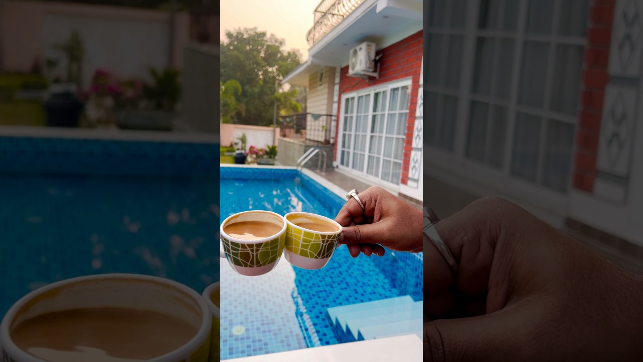 Chaitali the villa👩&zwj;❤️&zwj;👨#santiniketan_tour #couplegoal #morningview #morningvibes #morningteatime