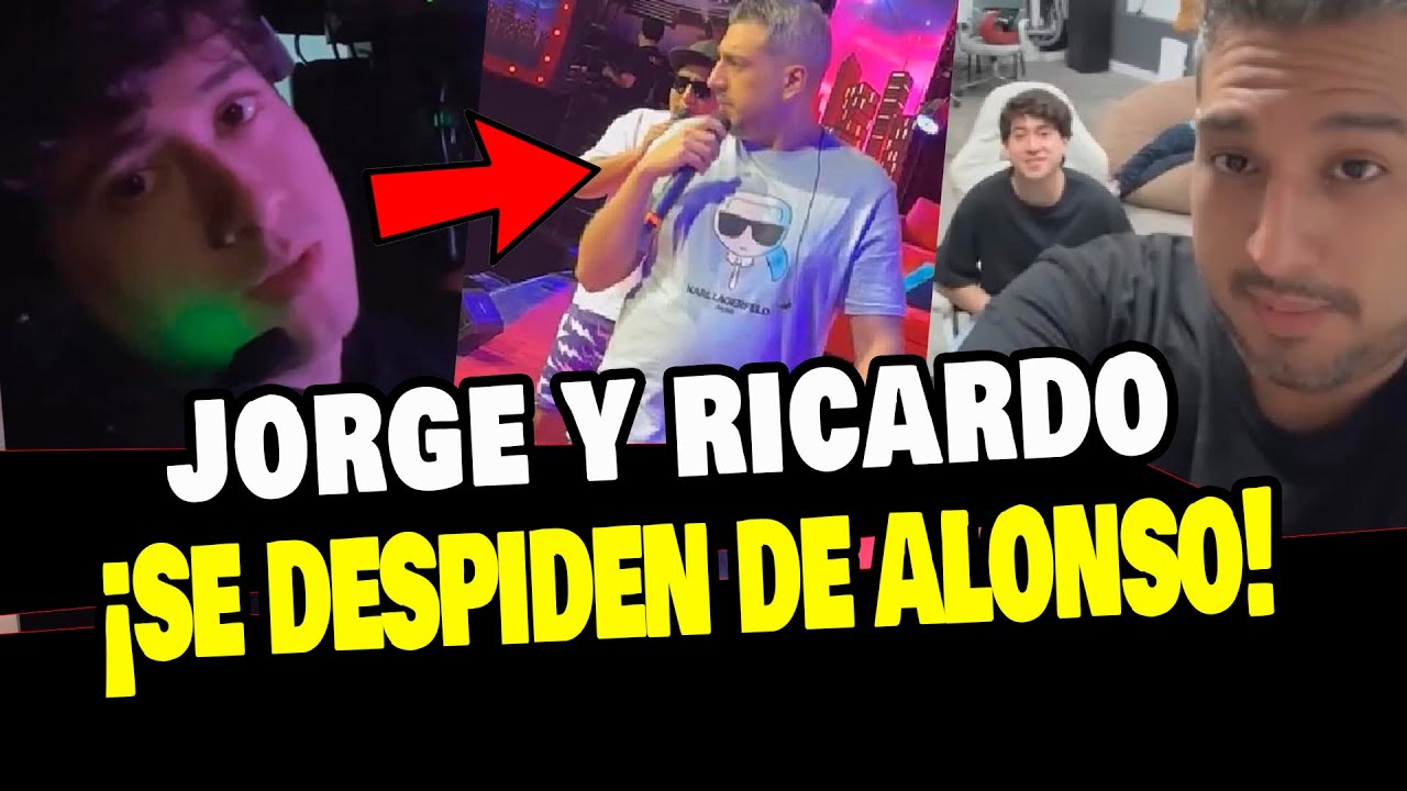JORGE LUNA Y RICARDO SE DESPIDEN DE ALONSO TRAS VARIOS A&Ntilde;OS DE TRABAJAR JUNTOS