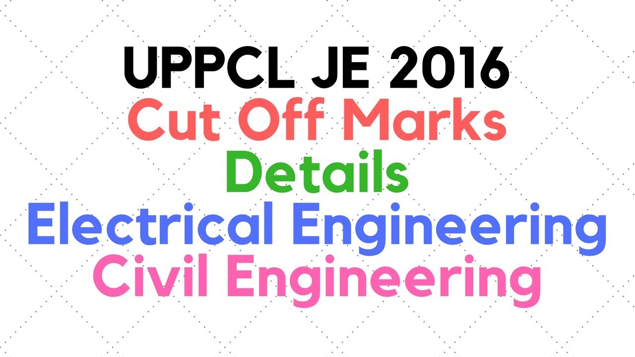 UPPCL Junior Engineer Trainee Cut off Marks