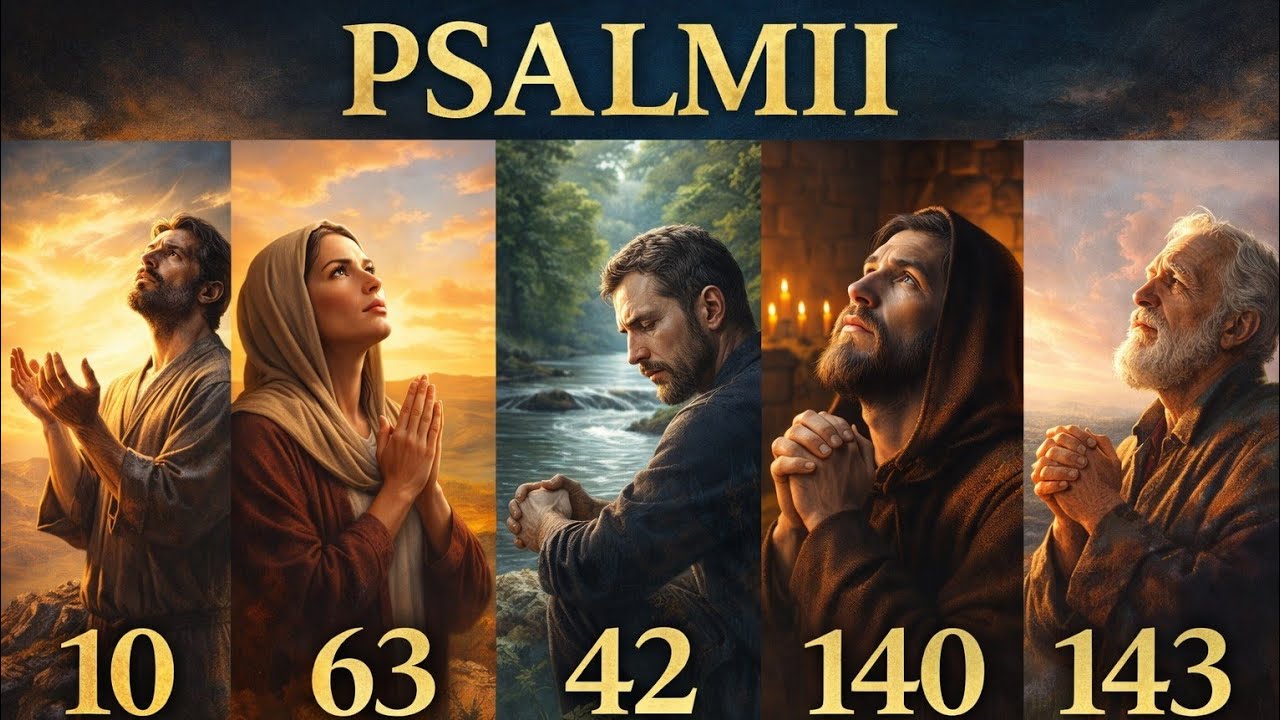 ✨Psalmii 10, 42, 63, 140, 143 – Rugăciuni ale nădejdii si a  ocrotirii.✨