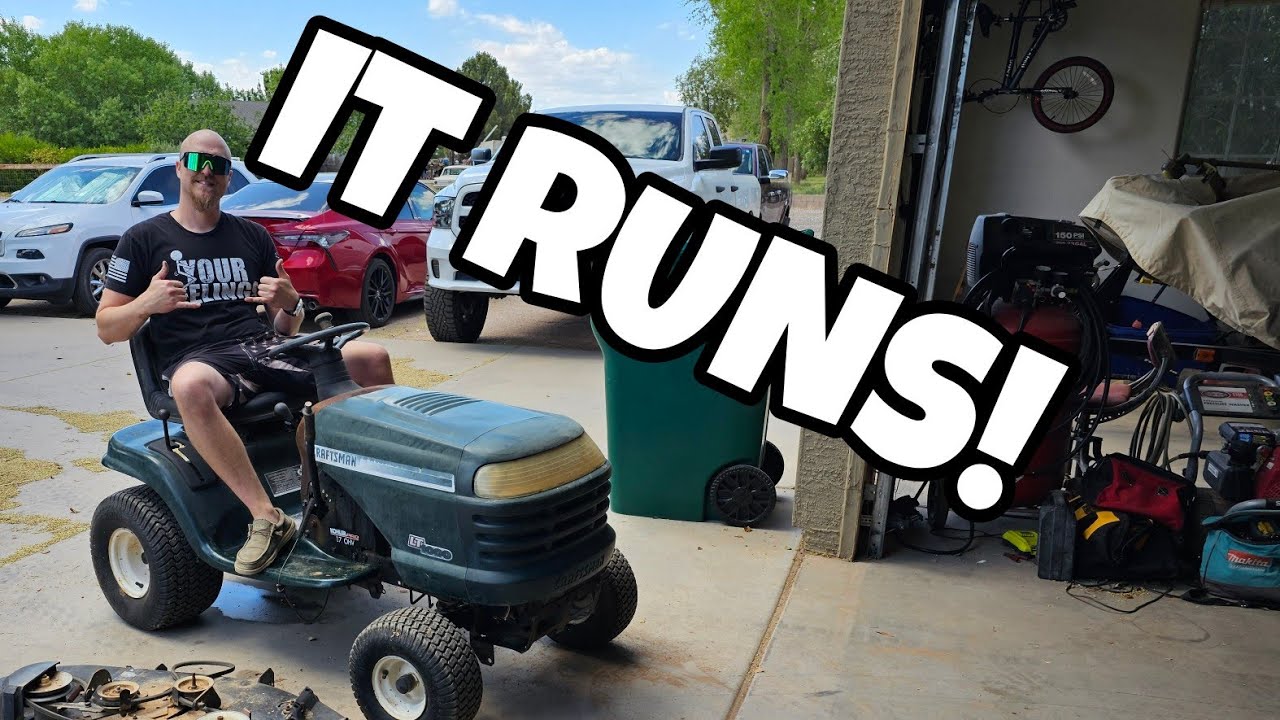 I Got My Craftsman lt1000 Mower To move! [PART 2]