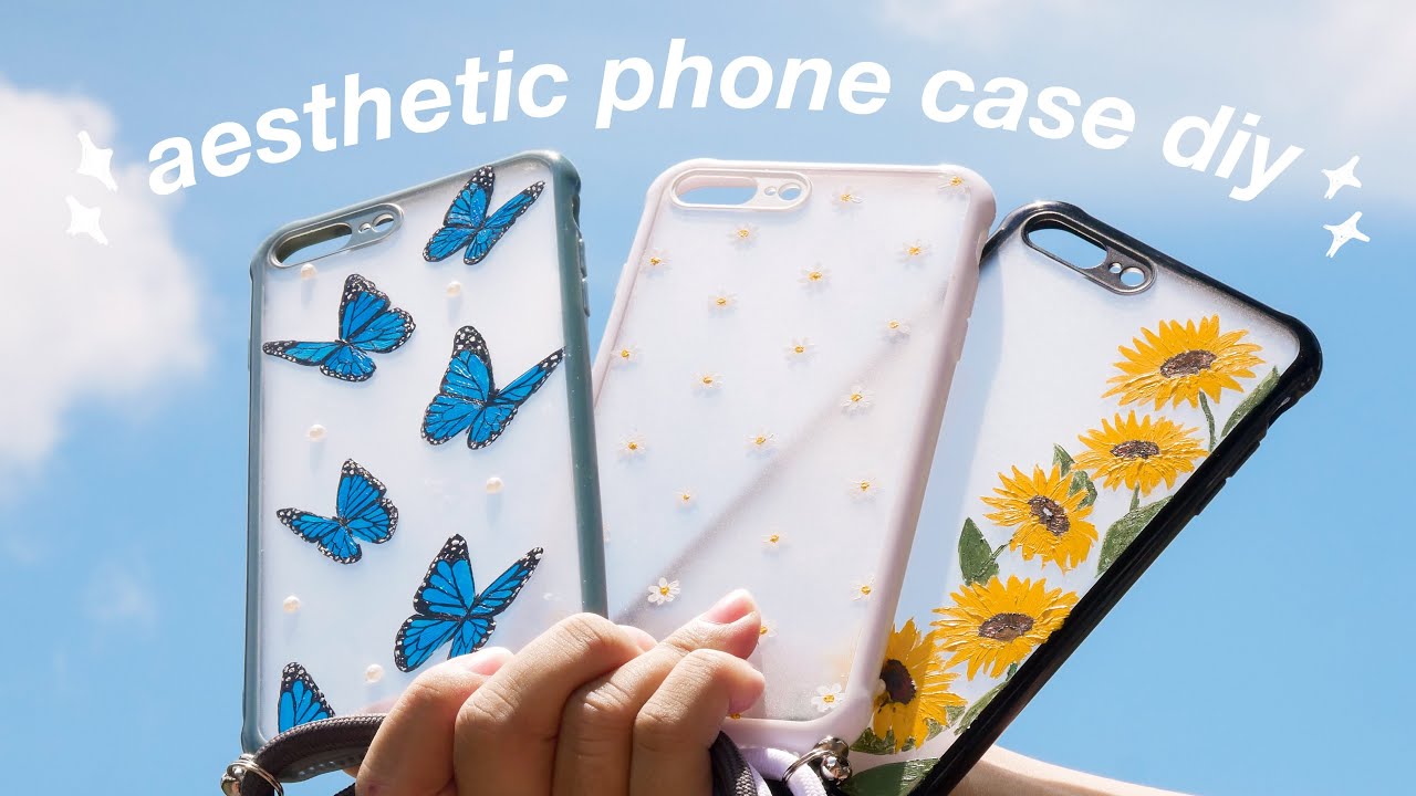 paint my phone case with me | aesthetic diy 🦋