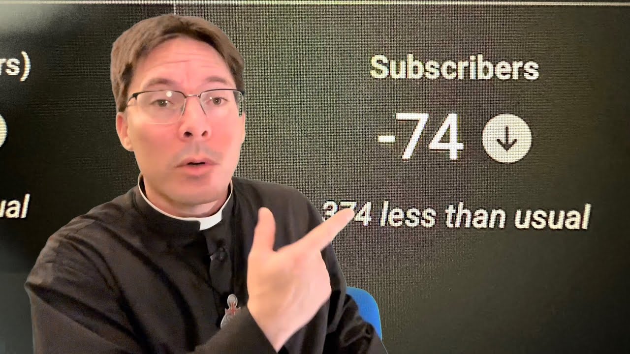 LOSING Subscribers on my YouTube Channel! 😇- Fr. Mark Goring, CC