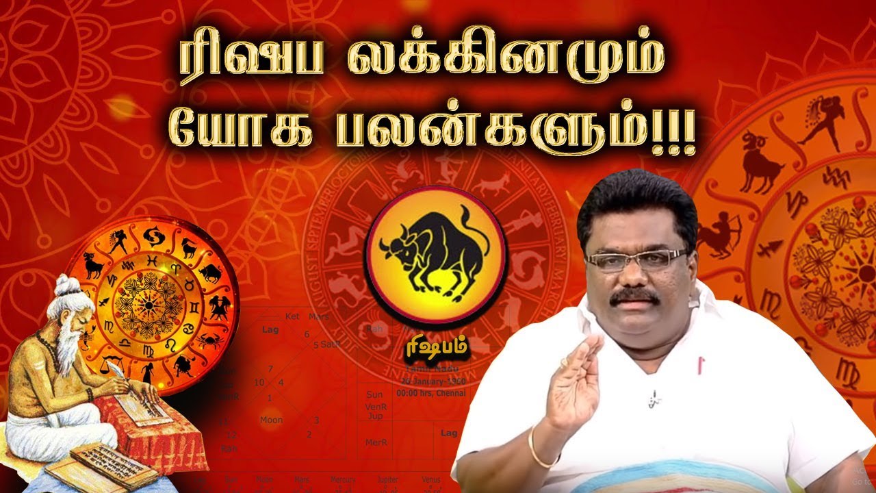 ரிஷப லக்கினமும் யோக பலன்களும் | Rishaba Lagna Palangal | ஜாதக ஜாம்பவான் Dr Barani Balraj