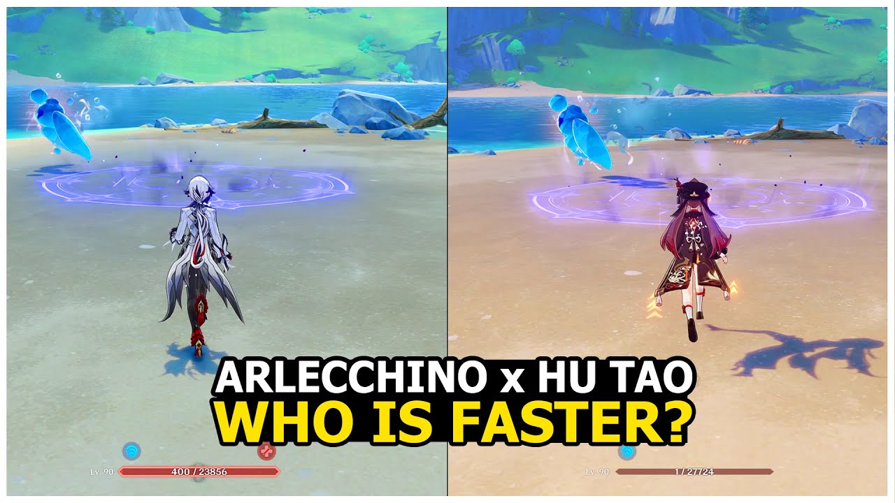 Hu Tao C1 vs Arlecchino C0 Who is the fastest PYRO DPS Solo