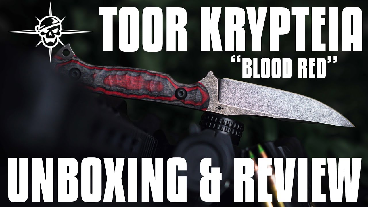 Toor Knives Krypteia Fixed Blade | Blood Red | Unboxing & Review