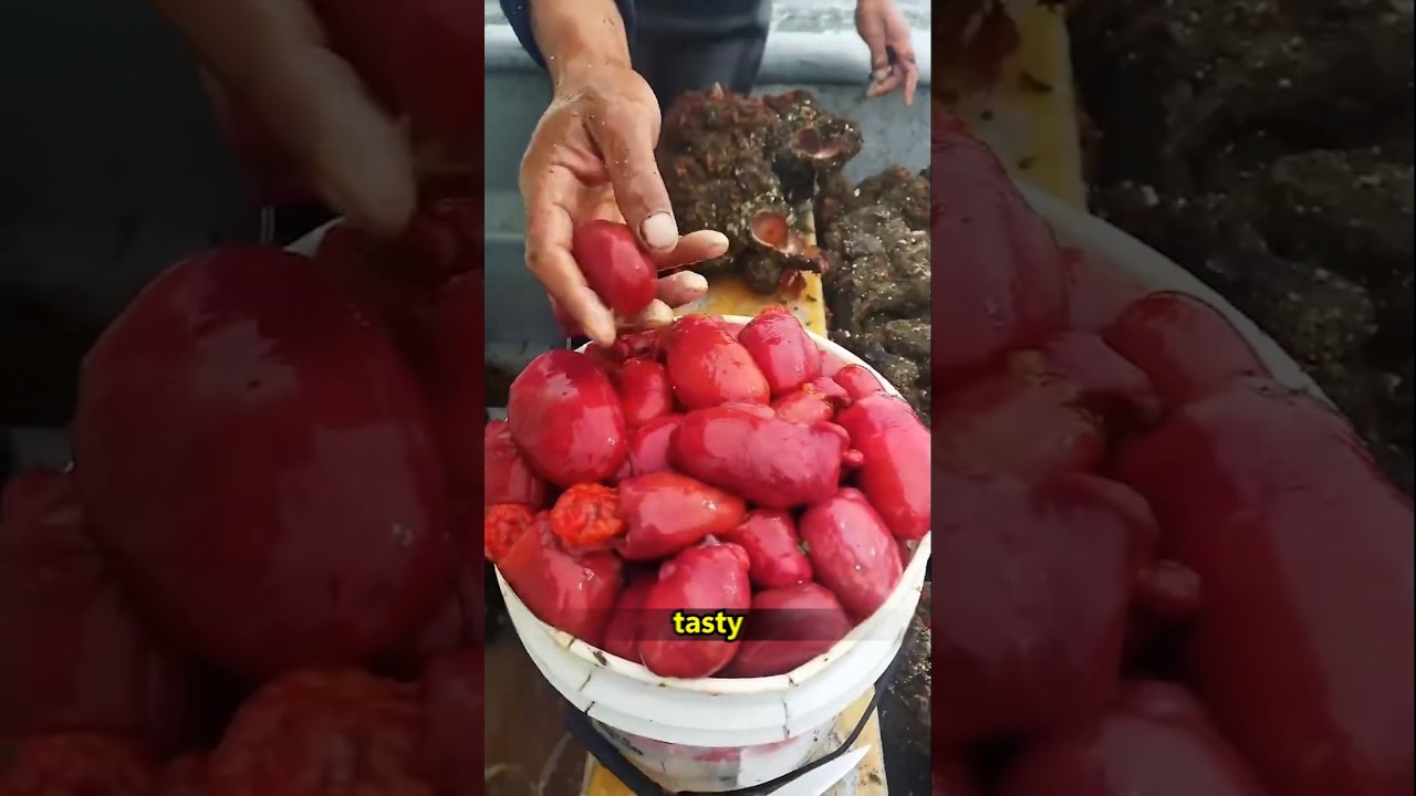 Странные морепродукты Чили, похожие на &laquo;кровавый камень&raquo;