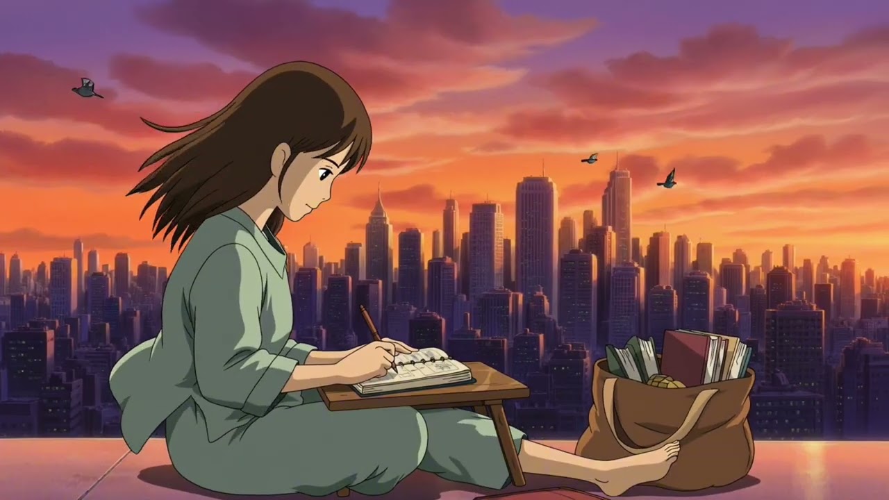Tokyo Rooftop Lofi Study Session — Chill Beats Above the City