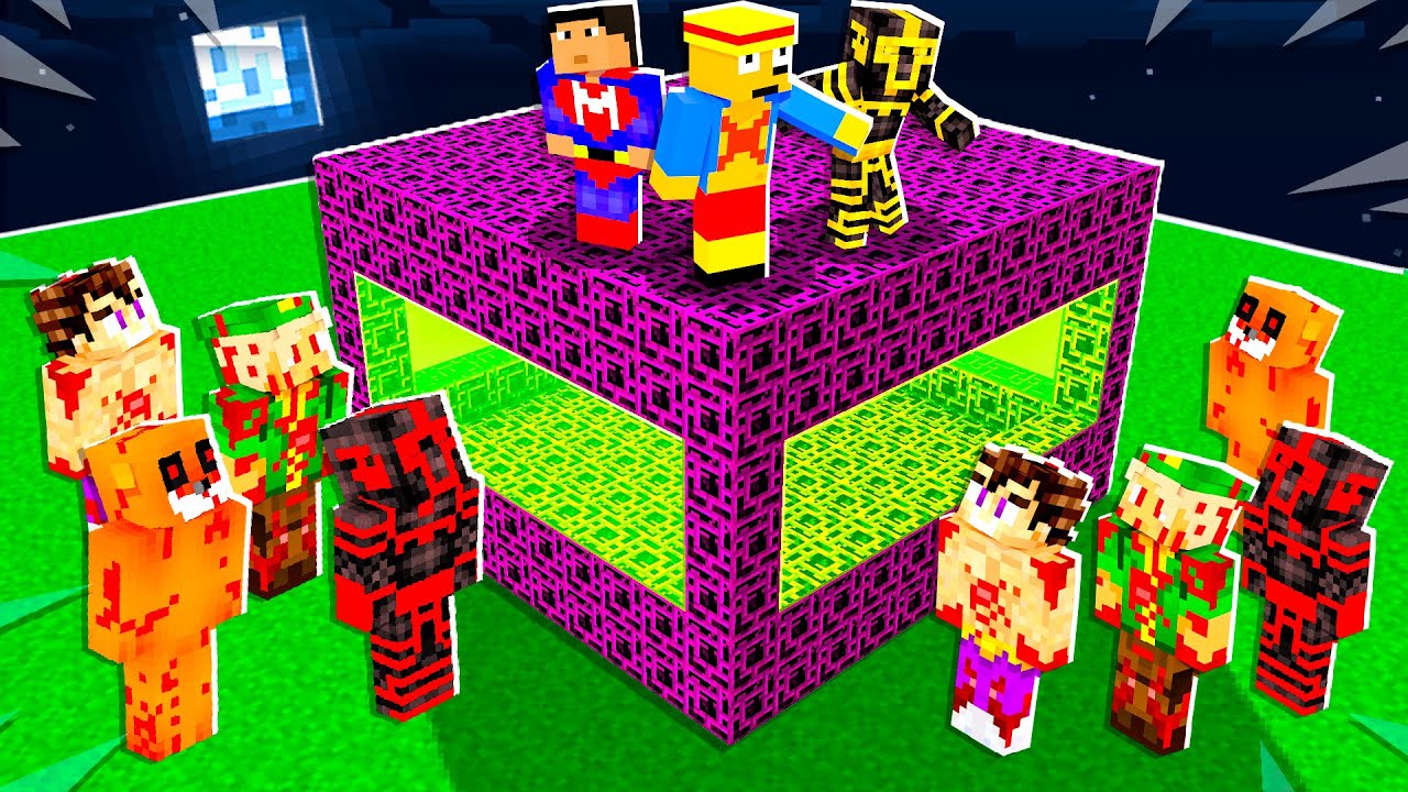 😱 BASE 100% SEGURA VS APOCALIPSIS DE YOUTUBERS.EXE EN MINECRAFT 😂