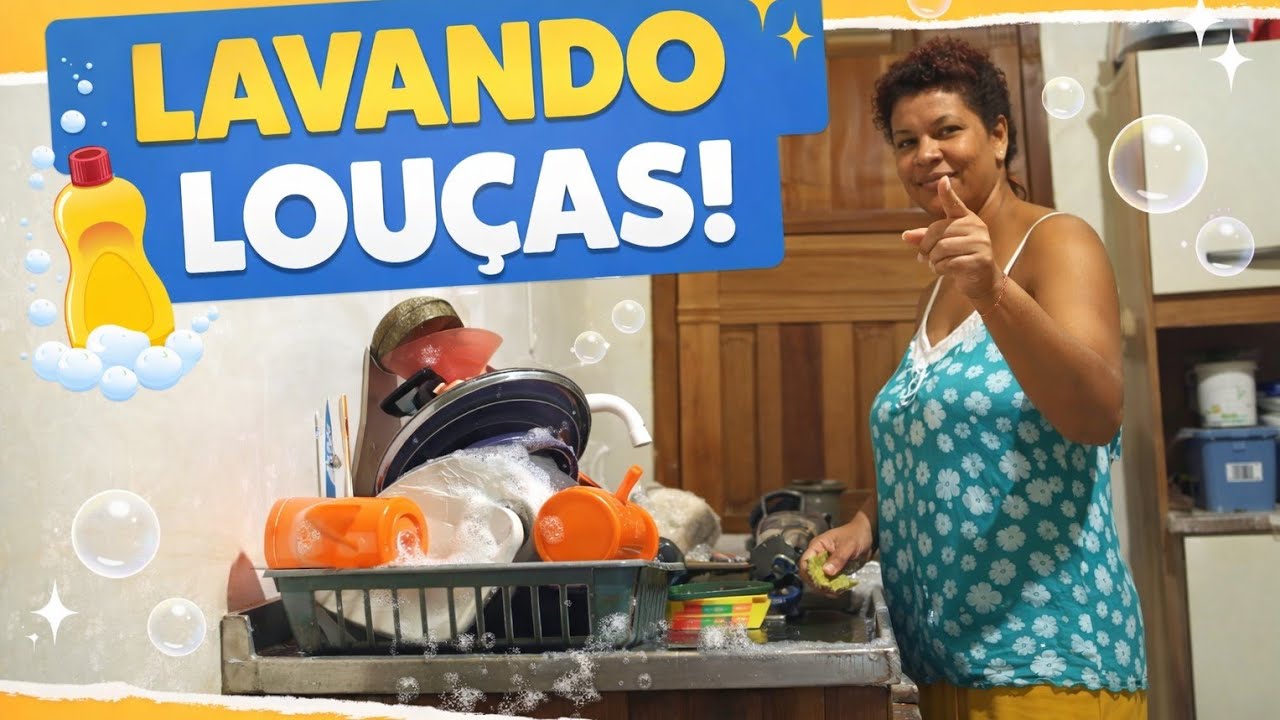Lavando as louças e falando um pouco de Deus 🙌🏼❤️