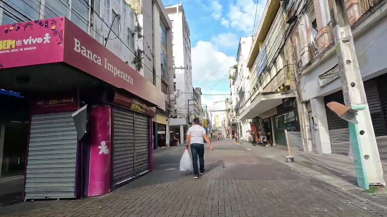 38 LOJAS FECHADAS NO RECIFE NA RUA DA IMPERATRIZ PERNAMBUCO NORDESTE BRASIL