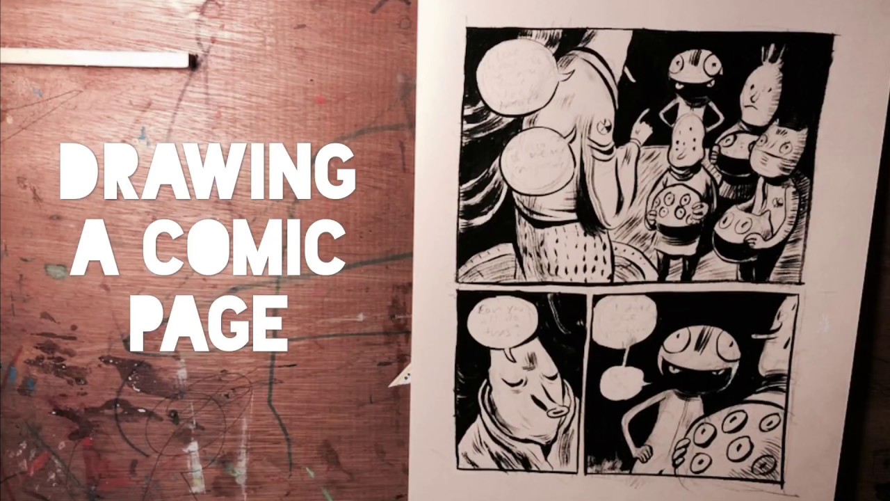 Drawing a comic page