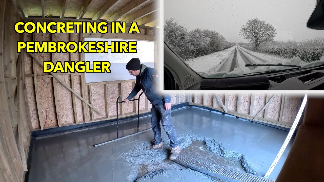 Concreting an internal floor