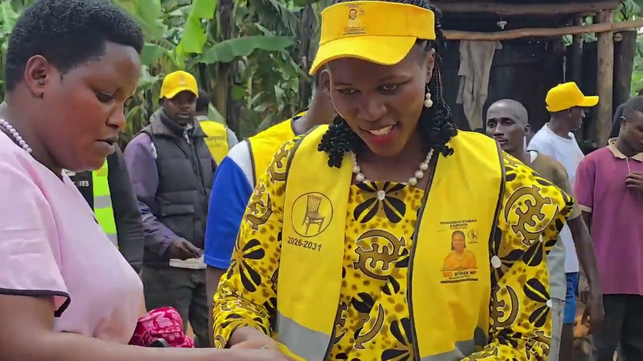 House-to-House Campaign in Bumbaire | Nyamunyonyi Asking for Your Vote (For Woman MP Bushenyi)