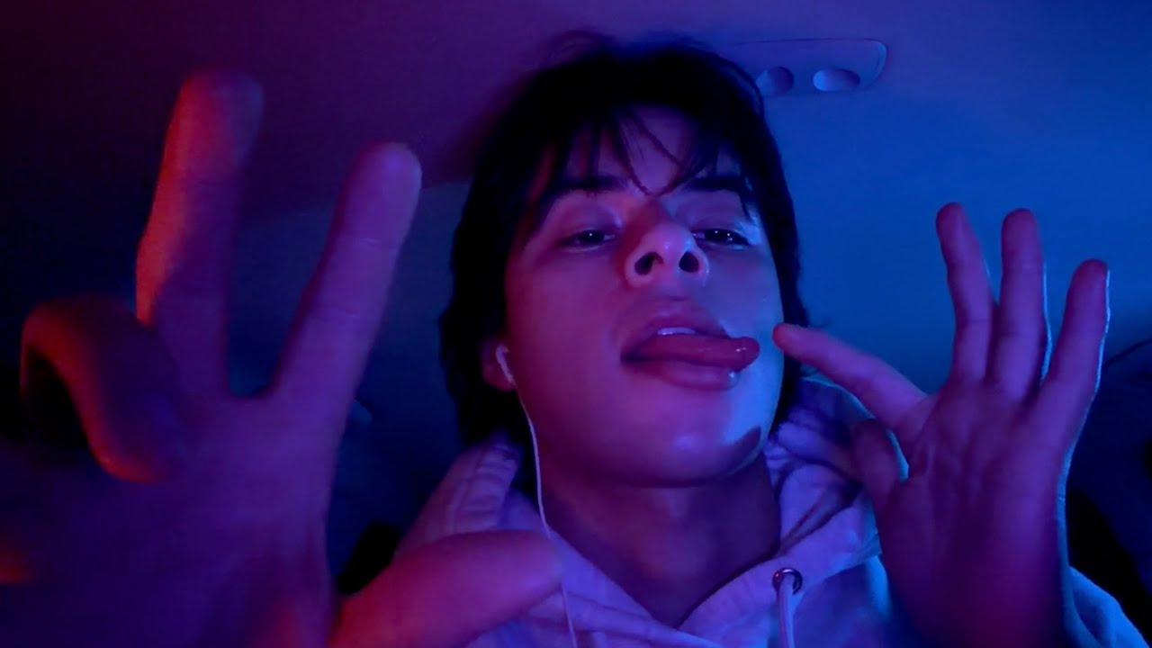 ASMR spit painting on your face