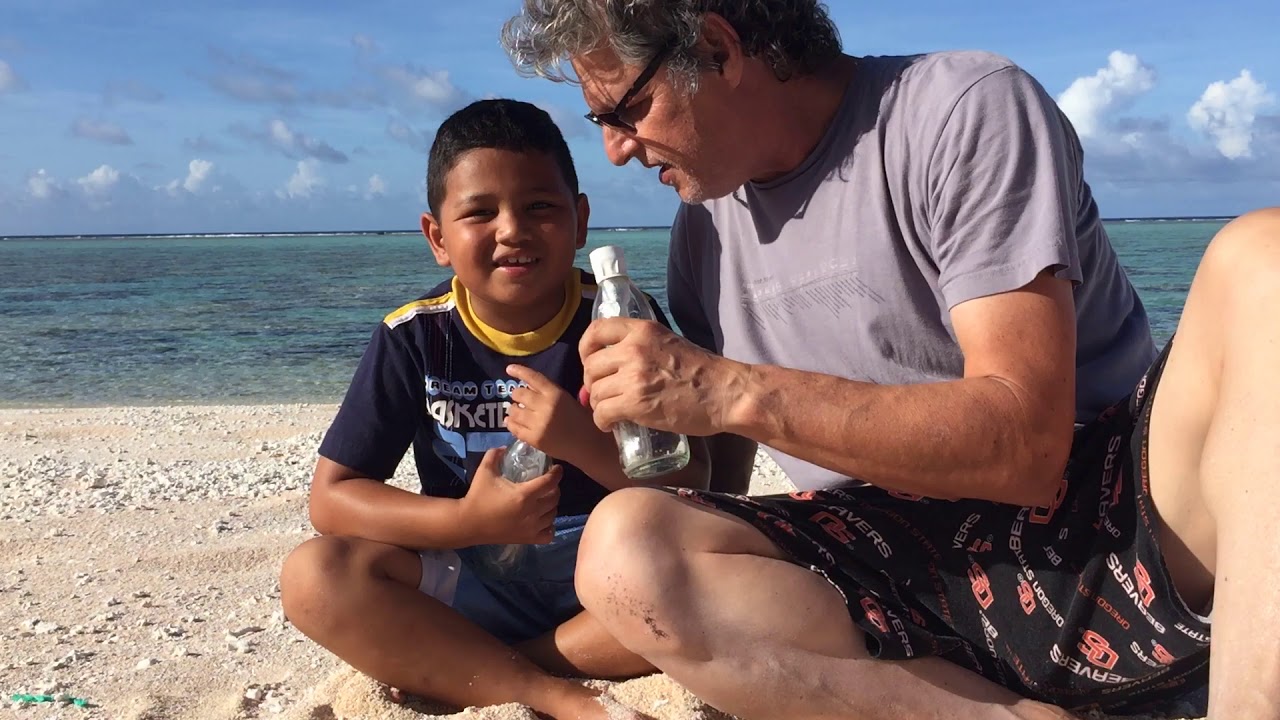 A message in a bottle on Bikini Atoll 2016