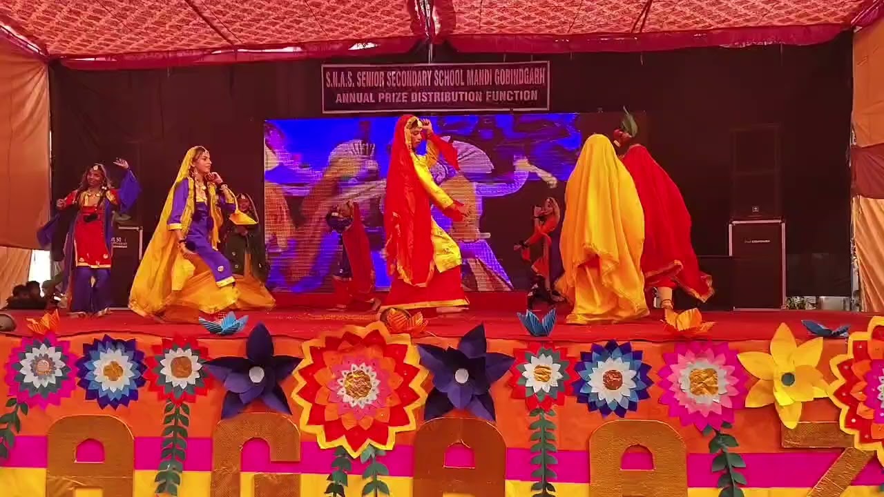 Luddi Folk Dance || SNAS Arya School Annual Function 2025 Mandi Gobindgarh 