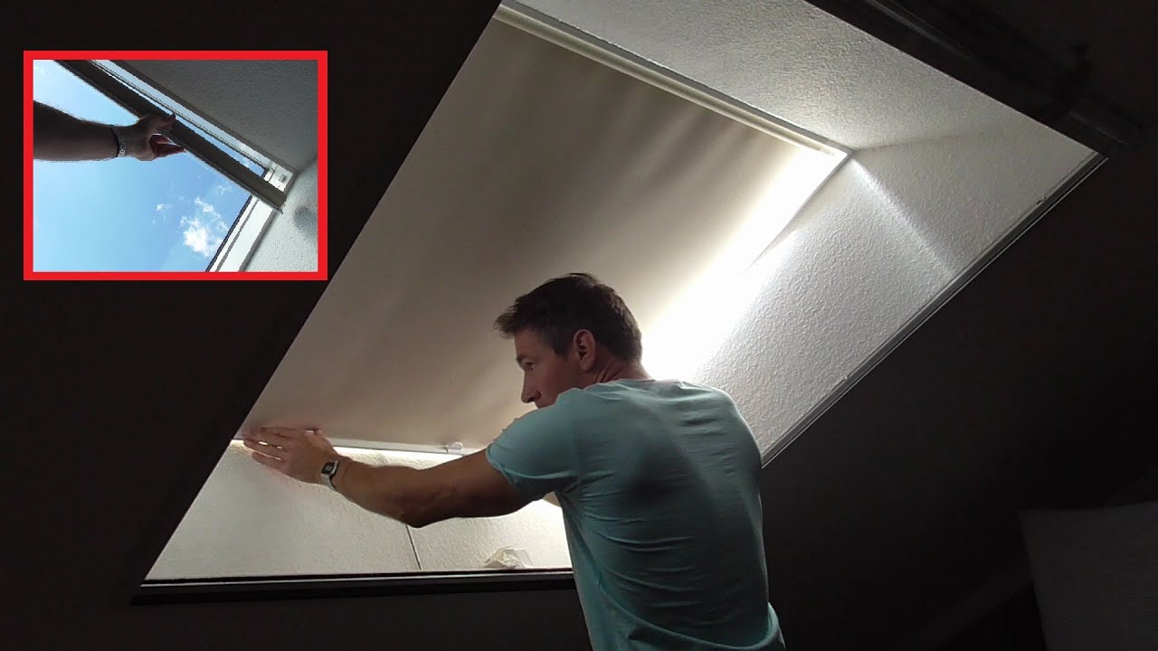 Dachfenster Rollo Montage Anleitung / Dachfenster Jalousie montieren Video Montageanleitung Braas